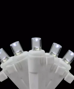 Christmas Lights Brite Star 35-Light Battery Operated White Icicle LED Light Set