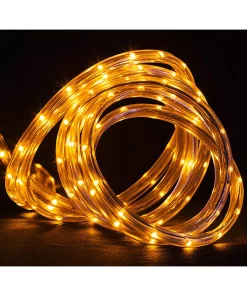 Christmas Lights CC Christmas Decor 30 Ft. 108-Light Amber LED Outdoor Christmas Linear Tape Lighting
