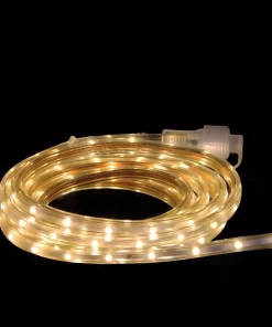 Christmas Lights CC Christmas Decor 10 Ft. 60-Light Warm White LED Indoor/Outdoor Christmas Linear Tape Lighting