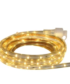 Christmas Lights CC Christmas Decor 100 Ft. 600-Light Commercial Warm White LED Outdoor Christmas Linear Tape Lighting