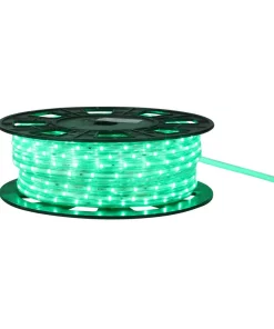 Christmas Lights CC Christmas Decor 100 Ft. 600-Light Commercial Green LED Indoor/Outdoor Christmas Linear Tape Lighting