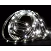 Christmas Lights CC Christmas Decor 18 Ft. 72-Light Pure White LED Outdoor Christmas Linear Tape Lighting With Black Finish