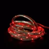 Christmas Lights CC Christmas Decor 18 Ft. 72-Light Red LED Outdoor Christmas Linear Tape Lighting With White Finish