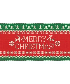 Outdoor Christmas Decorations My Door Decor 7 Ft. X 16 Ft. Merry Christmas Ugly Christmas Sweater Christmas Garage Door Decor Mural For Double Car Garage