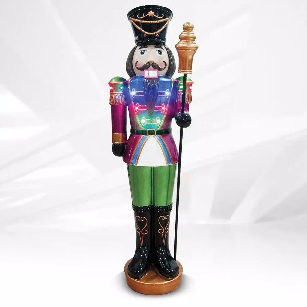 Outdoor Christmas Decorations HOLIDYNAMICS HOLIDAY LIGHTING SOLUTIONS 44 In. Small Nutcracker Resin With Scepter Outdoor Christmas Decor 1 Outdoor Christmas Decorations HOLIDYNAMICS HOLIDAY LIGHTING SOLUTIONS 44 In. Small Nutcracker Resin With Scepter Outdoor Christmas Decor