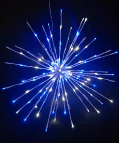 Outdoor Christmas Decorations HOLIDYNAMICS HOLIDAY LIGHTING SOLUTIONS 16 In. Pure White/Blue LED Christmas Spritzer