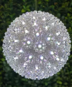 Outdoor Christmas Decorations HOLIDYNAMICS HOLIDAY LIGHTING SOLUTIONS 7.5 In. Dynamic RGB Premier Orb -Christmas Tree Decorations Shop christmas yard decorations 66440 rgb 1f 1000