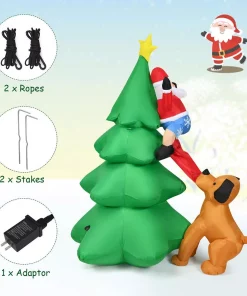 Outdoor Christmas Decorations Costway 6.5 Ft. Pre-lit LED Lights Christmas Inflatable Tree Santa Christmas Inflatable With Zipper 11 Outdoor Christmas Decorations Costway 6.5 Ft. Pre-lit LED Lights Christmas Inflatable Tree Santa Christmas Inflatable With Zipper -Christmas Tree Decorations Shop costway christmas inflatables cm21705us 44 1000