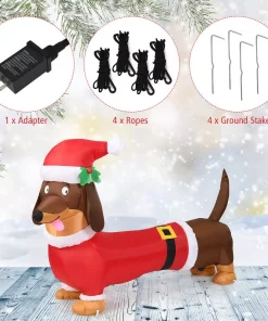 Outdoor Christmas Decorations Costway 5 Ft. Pre-Lit LED Lights Christmas Dog Christmas Inflatable With Waterproof Fan 12 Outdoor Christmas Decorations Costway 5 Ft. Pre-Lit LED Lights Christmas Dog Christmas Inflatable With Waterproof Fan -Christmas Tree Decorations Shop costway christmas inflatables cm22881us fa 1000
