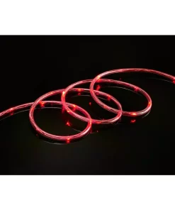 Christmas Lights DEERPORT DECOR 16 Ft. 80-Light Red LED Mini Rope Light