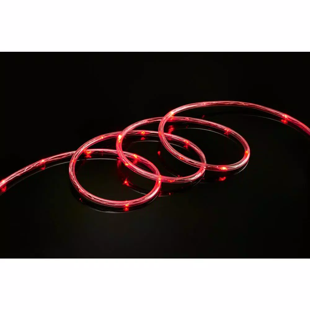 Christmas Lights DEERPORT DECOR 16 Ft. 80-Light Red LED Mini Rope Light 1 Christmas Lights DEERPORT DECOR 16 Ft. 80-Light Red LED Mini Rope Light