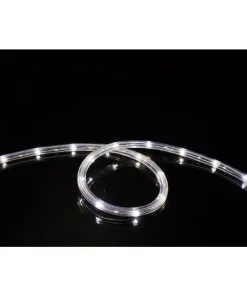 Christmas Lights DEERPORT DECOR 16 Ft. Cool White All Occasion Indoor Outdoor LED Rope Light 360Directional Shine Decoration (2-Pack, 32 Ft. Total)