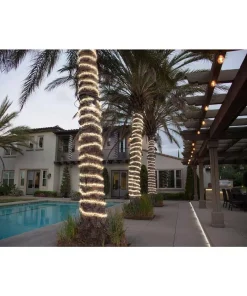 Christmas Lights DEERPORT DECOR Value Pack – 4 Pack – 48 Ft. 324-Light Warm White All Occasion Indoor Outdoor LED Rope Light -Christmas Tree Decorations Shop deerport decor christmas rope lights rl48 ww 4pk 4f 1000