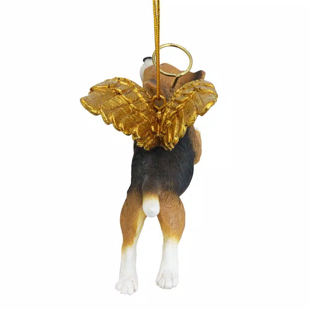 Christmas Tree Decorations Design Toscano 2.5 In. Honor The Pooch Beagle Holiday Dog Angel Ornament 4 Christmas Tree Decorations Design Toscano 2.5 In. Honor The Pooch Beagle Holiday Dog Angel Ornament - Image 4