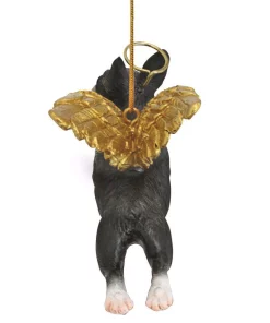 Christmas Tree Decorations Design Toscano 2.5 In. Honor The Pooch Boston Terrier Holiday Dog Angel Ornament -Christmas Tree Decorations Shop design toscano christmas ornaments jh170716 1f 1000