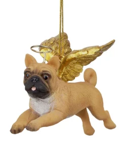 Christmas Tree Decorations Design Toscano 3 In. Honor The Pooch Pug Holiday Dog Angel Ornament