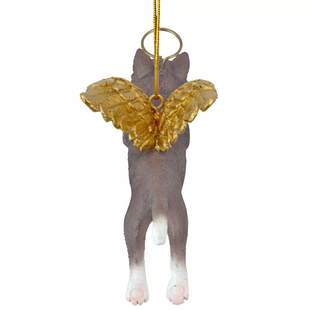 Christmas Tree Decorations Design Toscano 2.5 In. Honor The Feline Grey Tabby Holiday Cat Angel Ornament 4 Christmas Tree Decorations Design Toscano 2.5 In. Honor The Feline Grey Tabby Holiday Cat Angel Ornament - Image 4