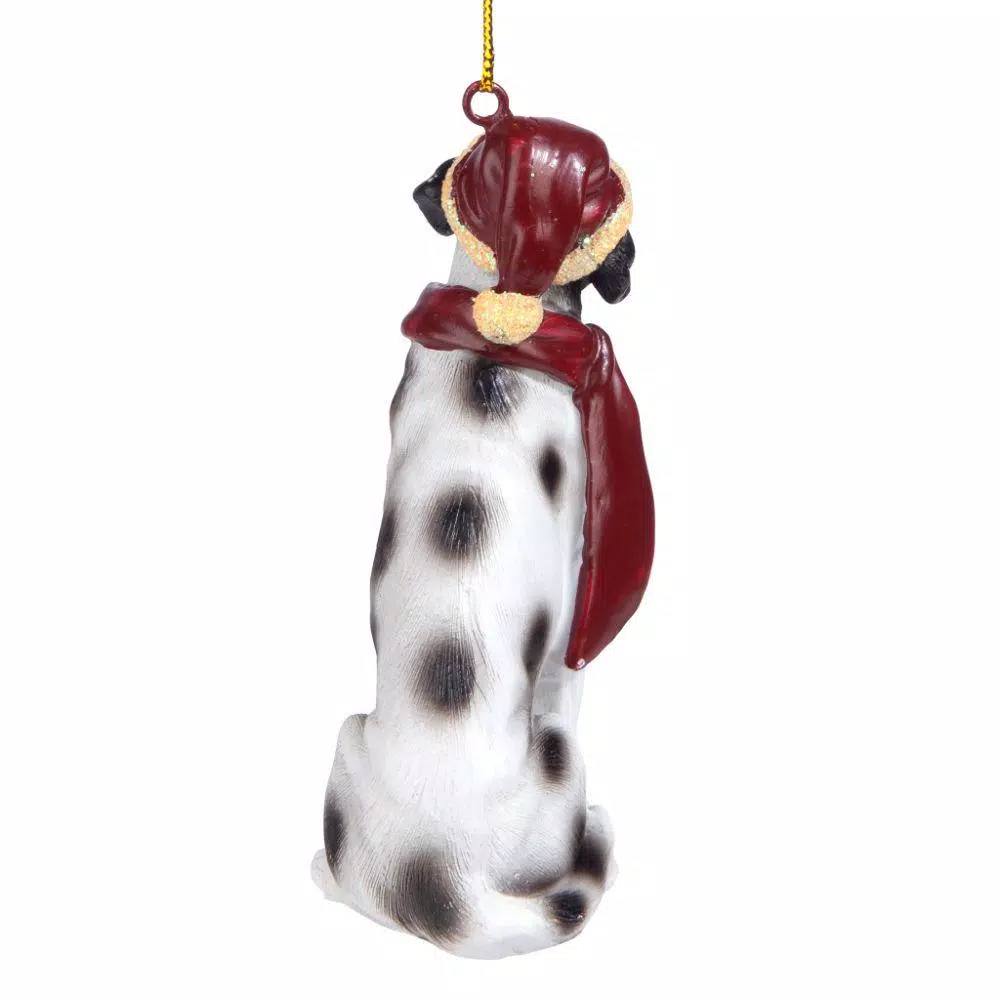 Christmas Tree Decorations Design Toscano 3.5 In. Dalmatian Holiday Dog Ornament Sculpture 4 Christmas Tree Decorations Design Toscano 3.5 In. Dalmatian Holiday Dog Ornament Sculpture - Image 4