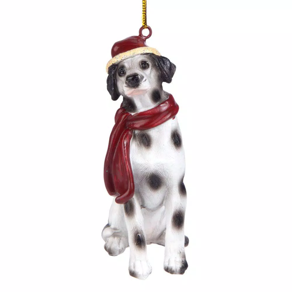 Christmas Tree Decorations Design Toscano 3.5 In. Dalmatian Holiday Dog Ornament Sculpture 2 Christmas Tree Decorations Design Toscano 3.5 In. Dalmatian Holiday Dog Ornament Sculpture - Image 2