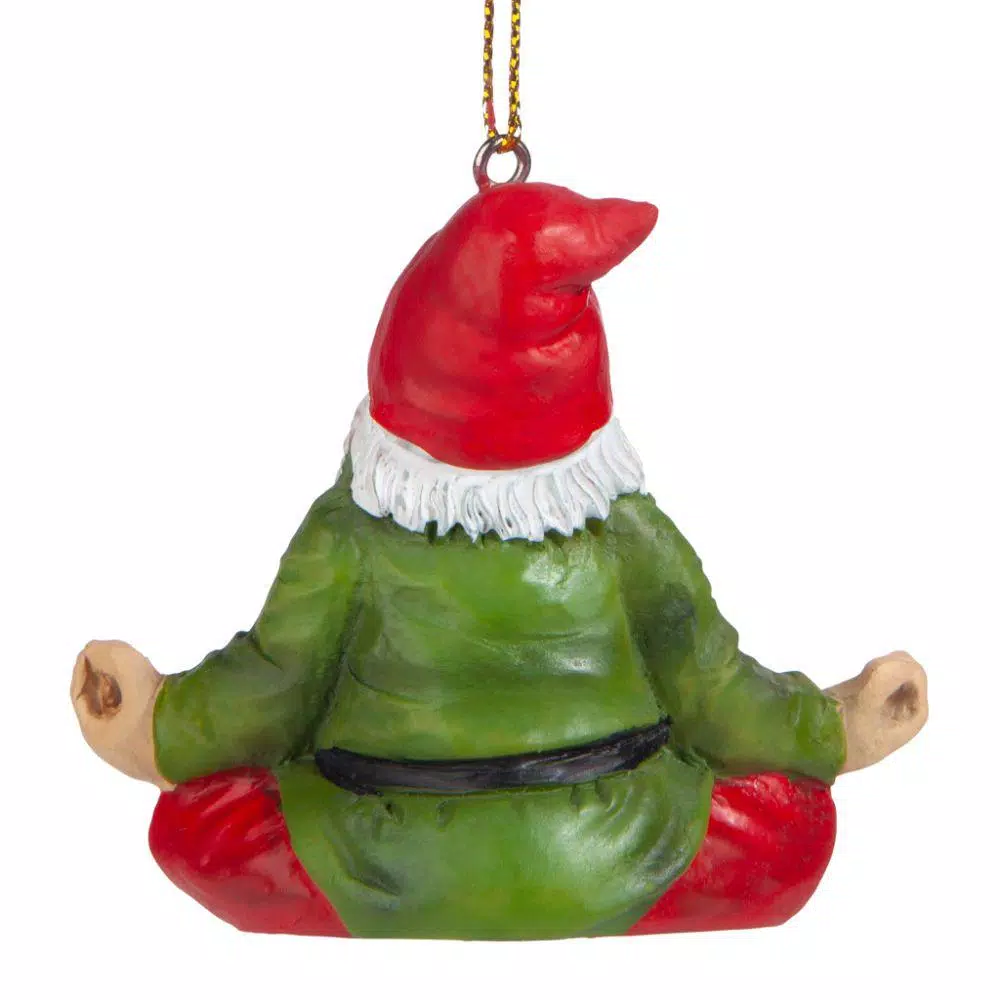 Christmas Tree Decorations Design Toscano 2.5 In. Zen Gnome Holiday Ornament 4 Christmas Tree Decorations Design Toscano 2.5 In. Zen Gnome Holiday Ornament - Image 4