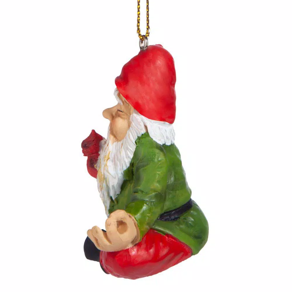 Christmas Tree Decorations Design Toscano 2.5 In. Zen Gnome Holiday Ornament 5 Christmas Tree Decorations Design Toscano 2.5 In. Zen Gnome Holiday Ornament - Image 5
