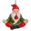 Christmas Tree Decorations Design Toscano 2.5 In. Zen Gnome Holiday Ornament