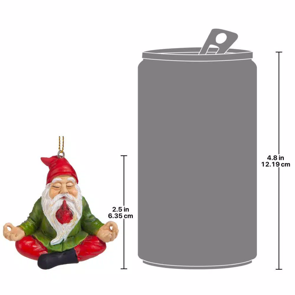 Christmas Tree Decorations Design Toscano 2.5 In. Zen Gnome Holiday Ornament 7 Christmas Tree Decorations Design Toscano 2.5 In. Zen Gnome Holiday Ornament - Image 7