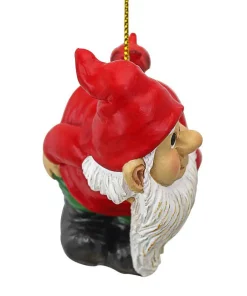 Christmas Tree Decorations Design Toscano 2 In. Loonie Moonie Gnome Holiday Ornament -Christmas Tree Decorations Shop design toscano christmas ornaments qm17011 4f 1000
