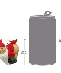 Christmas Tree Decorations Design Toscano 2 In. Loonie Moonie Gnome Holiday Ornament -Christmas Tree Decorations Shop design toscano christmas ornaments qm17011 76 1000