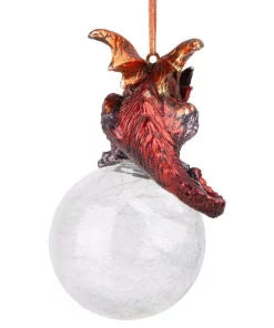 Christmas Tree Decorations Design Toscano 3.5 In. The Pensive Percher Dragon 2018 Collectible Holiday Ornament -Christmas Tree Decorations Shop design toscano christmas ornaments qs293582 4f 1000