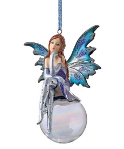 Christmas Tree Decorations Design Toscano 5.5 In. The Snow Fairy Goddess Holiday Ornament
