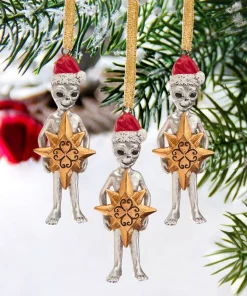 Christmas Tree Decorations Design Toscano 3 In. Wiseman Star Christmas Alien Holiday Ornament (3-Piece) -Christmas Tree Decorations Shop design toscano christmas ornaments qs329057 44 1000