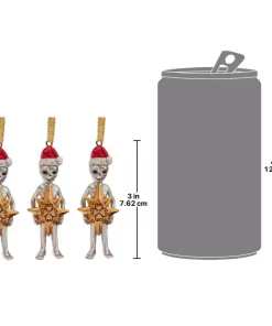 Christmas Tree Decorations Design Toscano 3 In. Wiseman Star Christmas Alien Holiday Ornament (3-Piece) -Christmas Tree Decorations Shop design toscano christmas ornaments qs329057 fa 1000