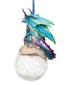 Christmas Tree Decorations Design Toscano 5 In. Frost, The Gothic Dragon Holiday Ornament (3-Piece) -Christmas Tree Decorations Shop design toscano christmas ornaments qs3292913 1f 1000