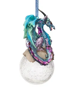 Christmas Tree Decorations Design Toscano 5 In. Frost, The Gothic Dragon Holiday Ornament (3-Piece) -Christmas Tree Decorations Shop design toscano christmas ornaments qs3292913 44 1000