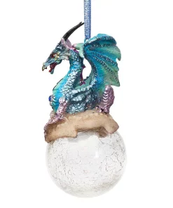Christmas Tree Decorations Design Toscano 5 In. Frost, The Gothic Dragon Holiday Ornament (3-Piece) -Christmas Tree Decorations Shop design toscano christmas ornaments qs3292913 4f 1000