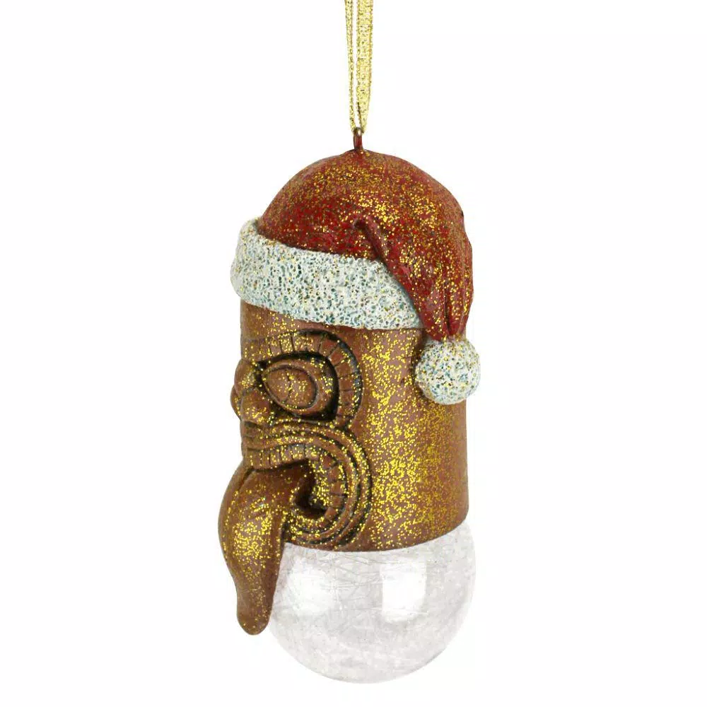 Christmas Tree Decorations Design Toscano 4.5 In. Lono Tiki South Seas Holiday Ornament 3 Christmas Tree Decorations Design Toscano 4.5 In. Lono Tiki South Seas Holiday Ornament - Image 3