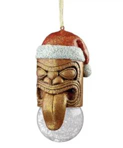 Christmas Tree Decorations Design Toscano 4.5 In. Lono Tiki South Seas Holiday Ornament