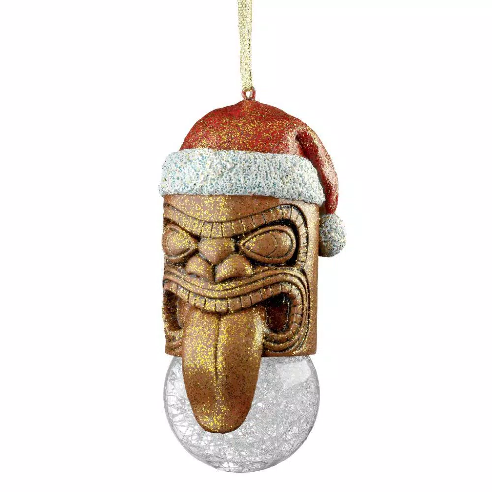 Christmas Tree Decorations Design Toscano 4.5 In. Lono Tiki South Seas Holiday Ornament 1 Christmas Tree Decorations Design Toscano 4.5 In. Lono Tiki South Seas Holiday Ornament