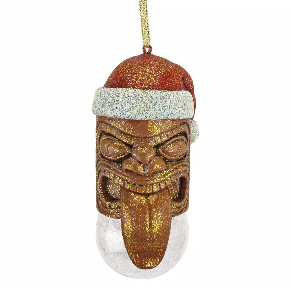 Christmas Tree Decorations Design Toscano 4.5 In. Lono Tiki South Seas Holiday Ornament 2 Christmas Tree Decorations Design Toscano 4.5 In. Lono Tiki South Seas Holiday Ornament - Image 2