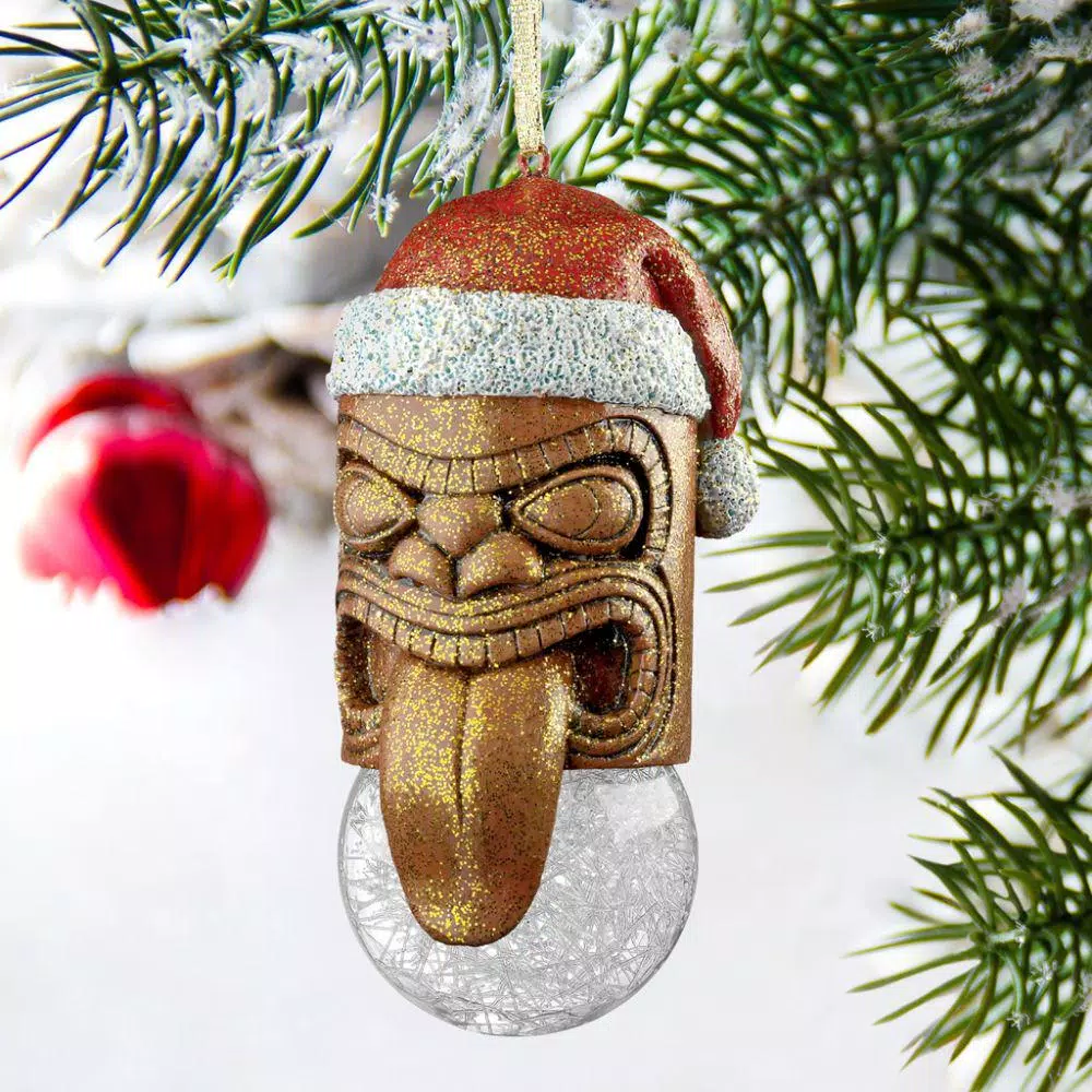 Christmas Tree Decorations Design Toscano 4.5 In. Lono Tiki South Seas Holiday Ornament 6 Christmas Tree Decorations Design Toscano 4.5 In. Lono Tiki South Seas Holiday Ornament - Image 6