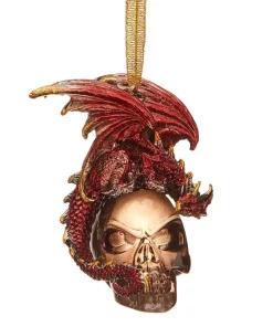 Christmas Tree Decorations Design Toscano 3 In. The Black Coal Dragon 2016 Holiday Ornament