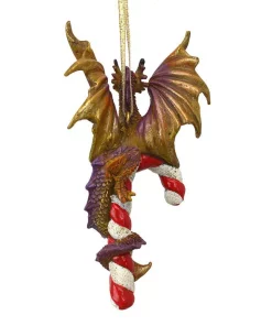 Christmas Tree Decorations Design Toscano 5 In. Cane And Abel The Dragon 2017 Holiday Ornament -Christmas Tree Decorations Shop design toscano christmas ornaments qs94145 1f 1000