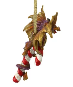 Christmas Tree Decorations Design Toscano 5 In. Cane And Abel The Dragon 2017 Holiday Ornament -Christmas Tree Decorations Shop design toscano christmas ornaments qs94145 4f 1000