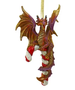 Christmas Tree Decorations Design Toscano 5 In. Cane And Abel The Dragon 2017 Holiday Ornament