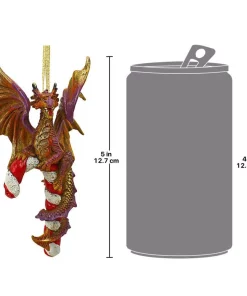 Christmas Tree Decorations Design Toscano 5 In. Cane And Abel The Dragon 2017 Holiday Ornament -Christmas Tree Decorations Shop design toscano christmas ornaments qs94145 76 1000