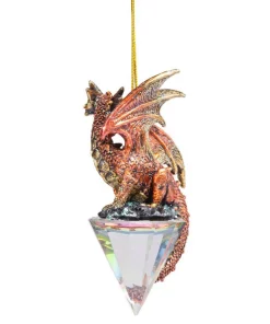 Christmas Tree Decorations Design Toscano 3.5 In. Diamond Dragon Gothic Holiday Ornament (3-Piece) -Christmas Tree Decorations Shop design toscano christmas ornaments qs994881 1f 1000