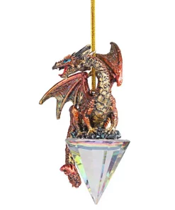 Christmas Tree Decorations Design Toscano 3.5 In. Diamond Dragon Gothic Holiday Ornament (3-Piece) -Christmas Tree Decorations Shop design toscano christmas ornaments qs994881 4f 1000