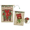 Outdoor Christmas Decorations Evergreen 28 In. X 44 In. Vintage Holiday House Suede Flag
