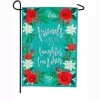 Outdoor Christmas Decorations Evergreen 18 In. X 12.5 In. Laughter Love And Cheer Garden Burlap Flag